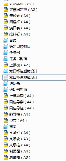漱口杯注塑模设计
