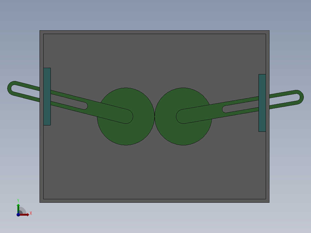齿轮配合前视图