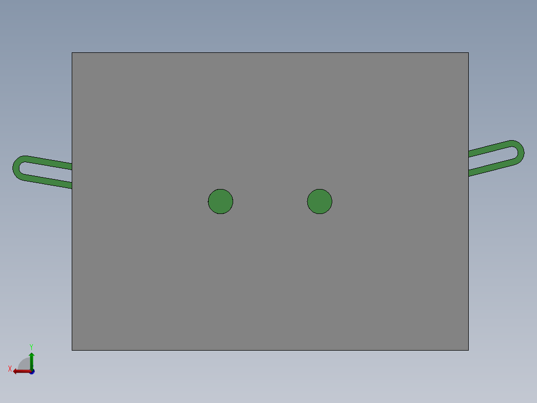 齿轮配合后视图