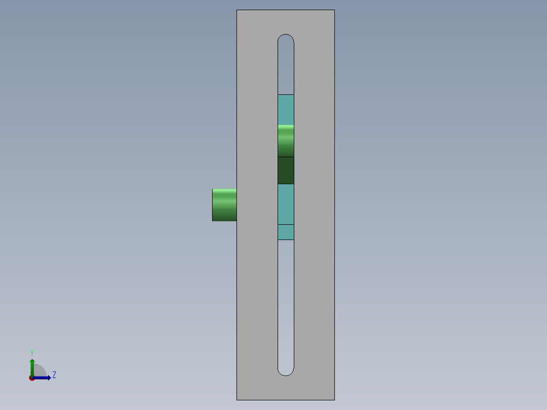 齿轮配合左视图