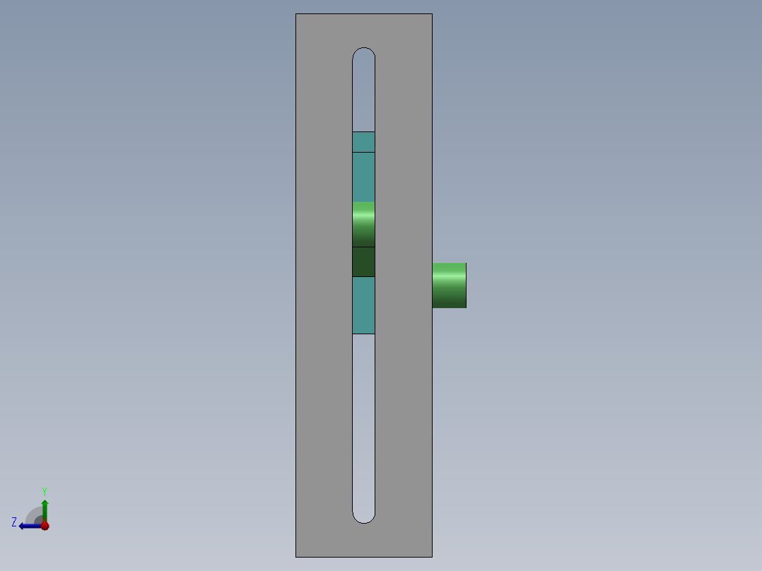 齿轮配合右视图