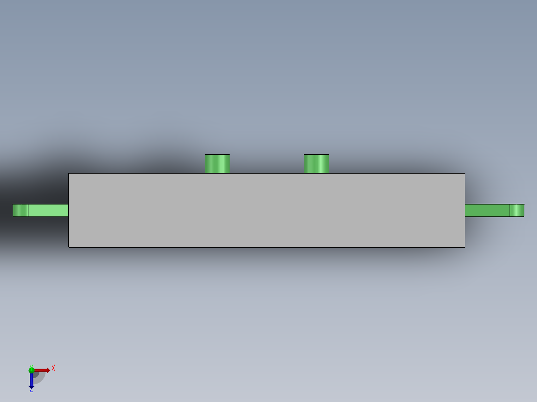 齿轮配合俯视图