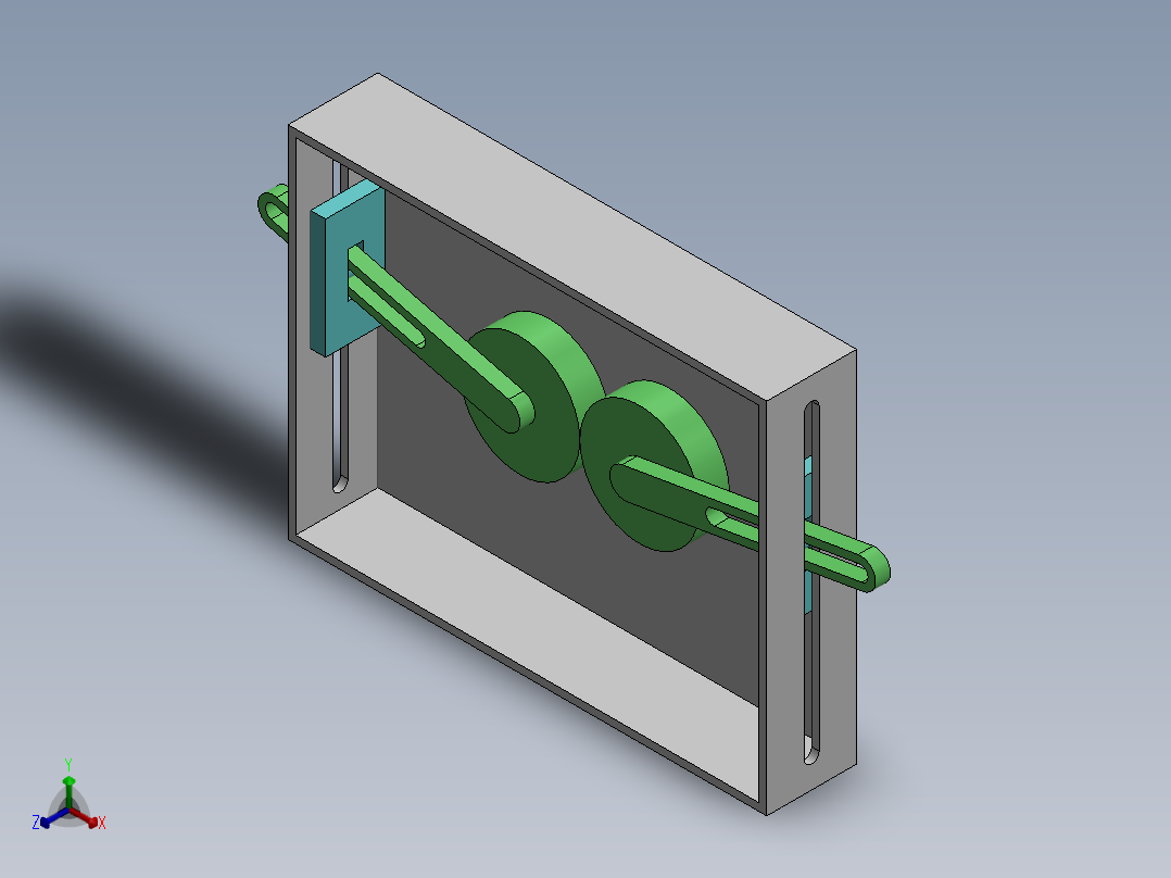 齿轮配合正等轴测图