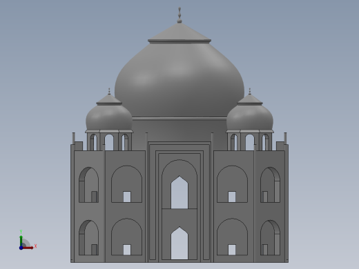 泰姬玛哈陵前视缩略图