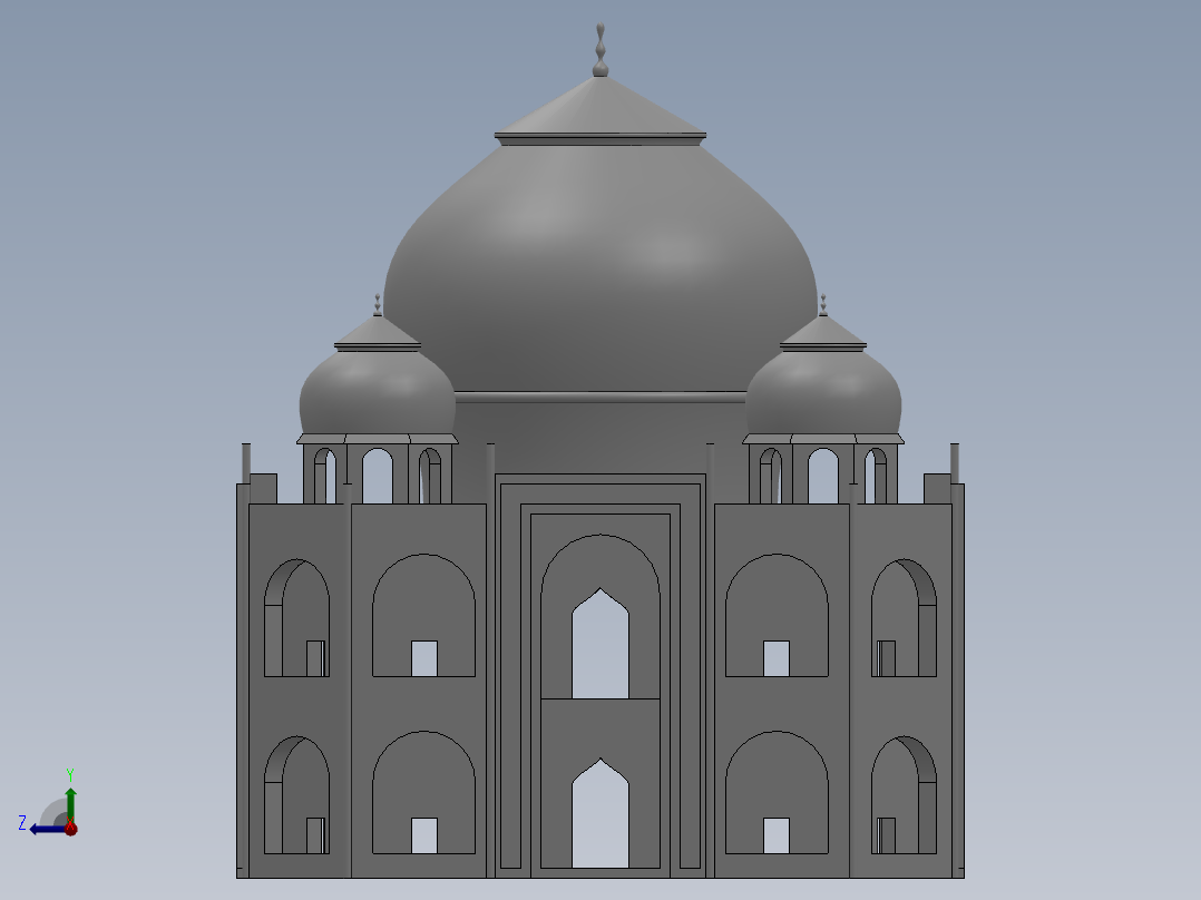 泰姬玛哈陵右视图