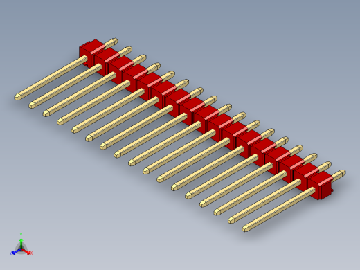 彩色公头100mil（2.54mm）系列-DS1021_red_1x17p_100mil_Type5_rev1.0