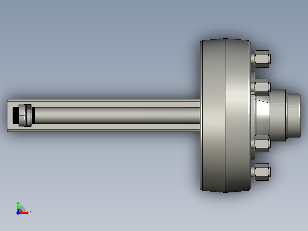 半轴拖车(1)前视图