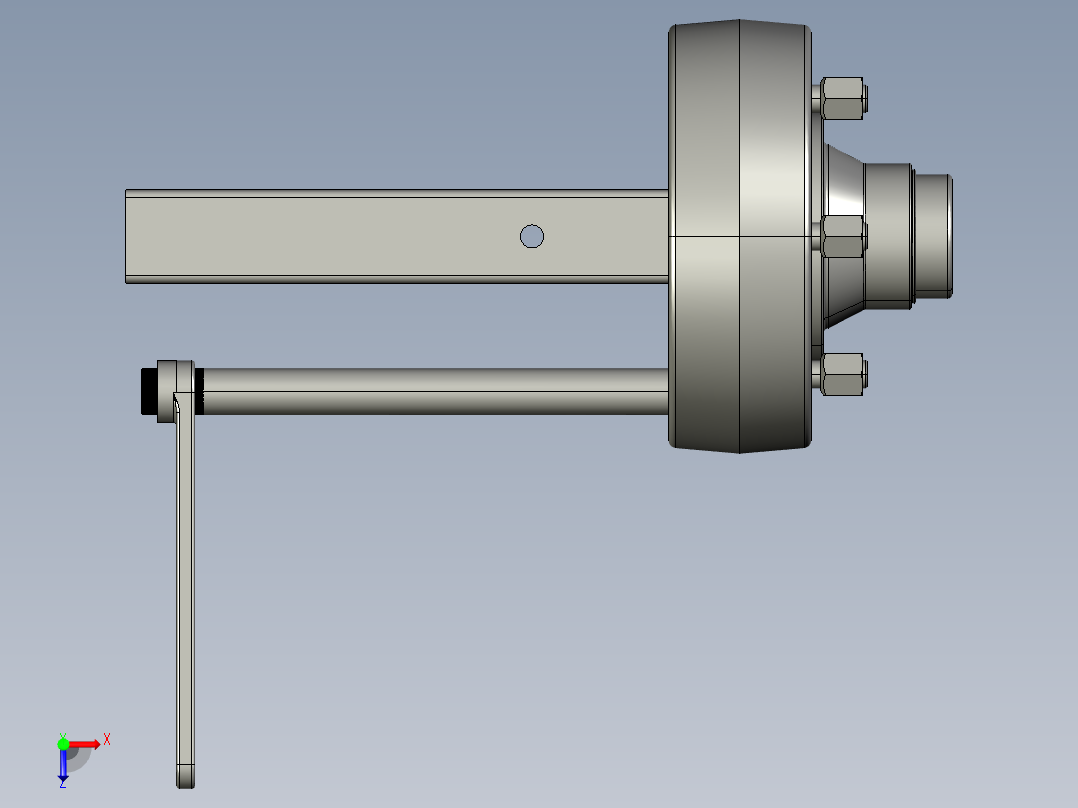 半轴拖车(1)俯视图