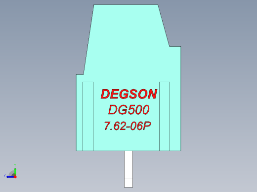 DEGSON DG500 系列 5.05.087.62mm 接线端子-DG500-7.62-06P-14-00AH右视缩略图