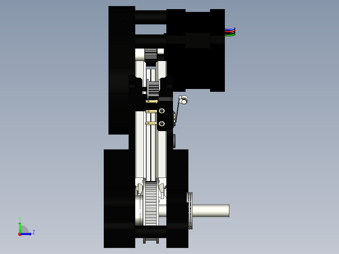 3D打印SCARA机器人--inventor stp左视图