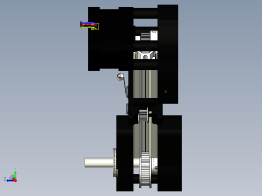 3D打印SCARA机器人--inventor stp右视缩略图