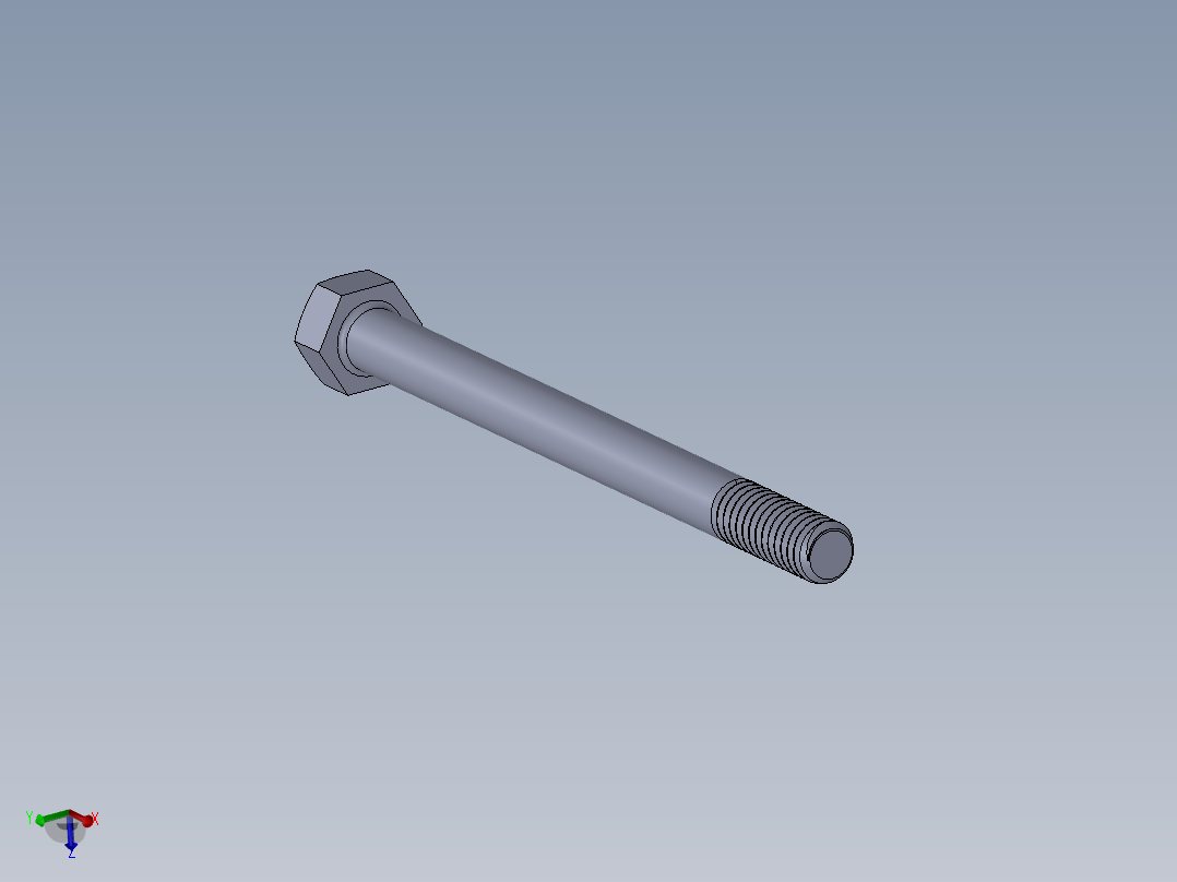 UNC 六角螺栓-Hex Bolt 0.3125-18 x 4.SLDPRT