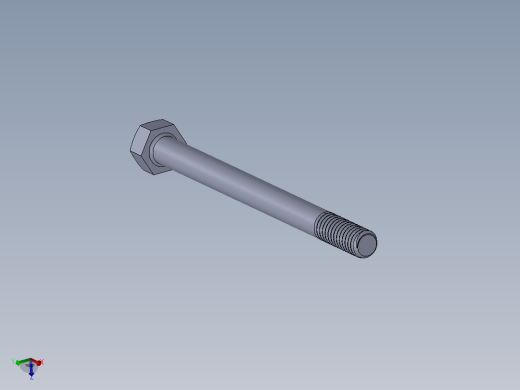 UNC 六角螺栓-Hex Bolt 0.3125-18 x 4.SLDPRT