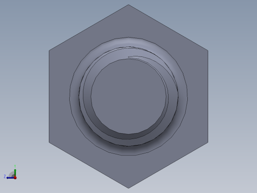 UNC 六角螺栓-Hex Bolt 0.3125-18 x 4.SLDPRT右视缩略图