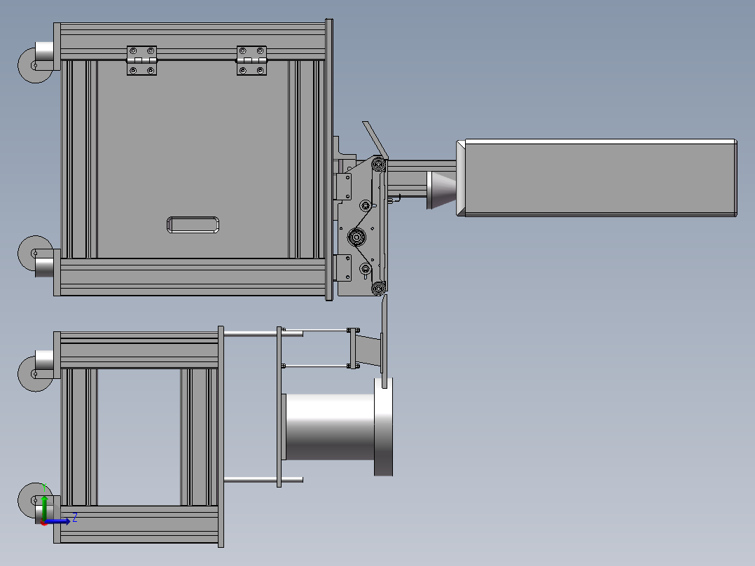 镭射机设计图左视图