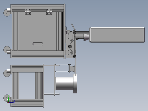 镭射机设计图左视缩略图