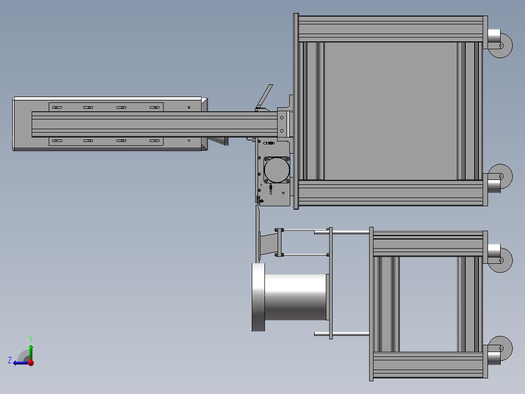 镭射机设计图右视图