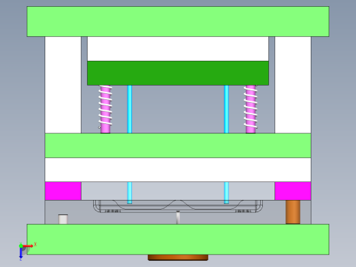 Q239-手机壳的注塑模具设计和结构设计【三维SolidWorks】俯视缩略图