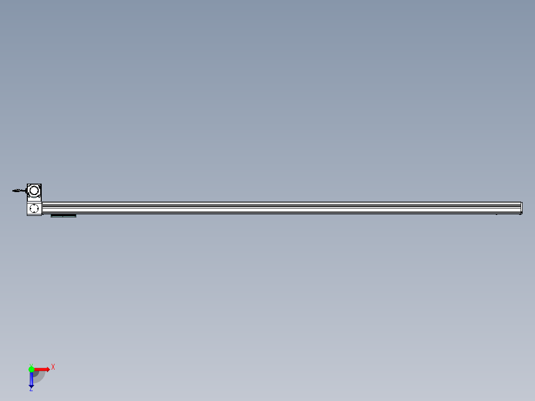 威洛博VBC同步带传动一无尘环境VBC14-L45-S2700-BLD-ZP75-C3俯视图