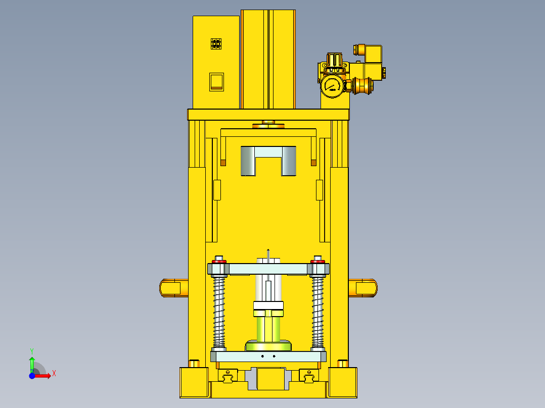电机定子压装机前视图