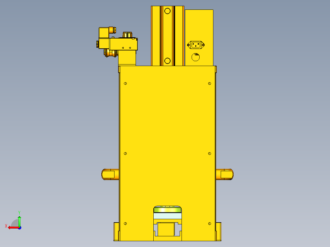 电机定子压装机后视图