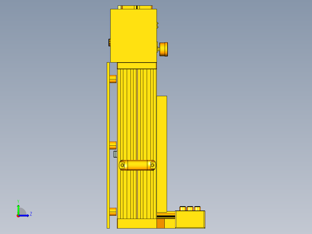 电机定子压装机左视图