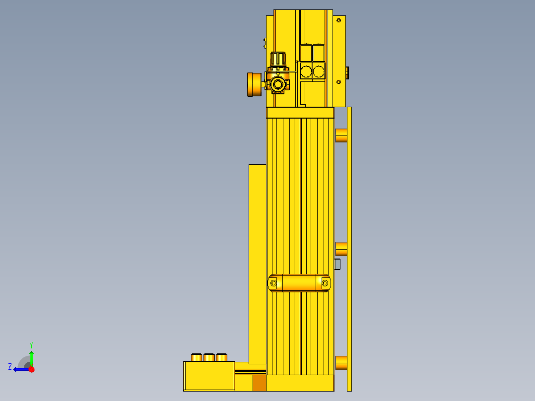 电机定子压装机右视图