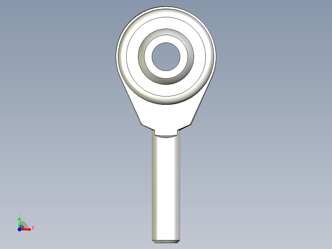 端桿軸承YHP.YHPL,YHN.YHNL,YHM.YHML-3D多系列多零件图纸模型前视图