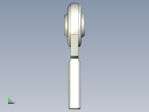 端桿軸承YHP.YHPL,YHN.YHNL,YHM.YHML-3D多系列多零件图纸模型左视缩略图