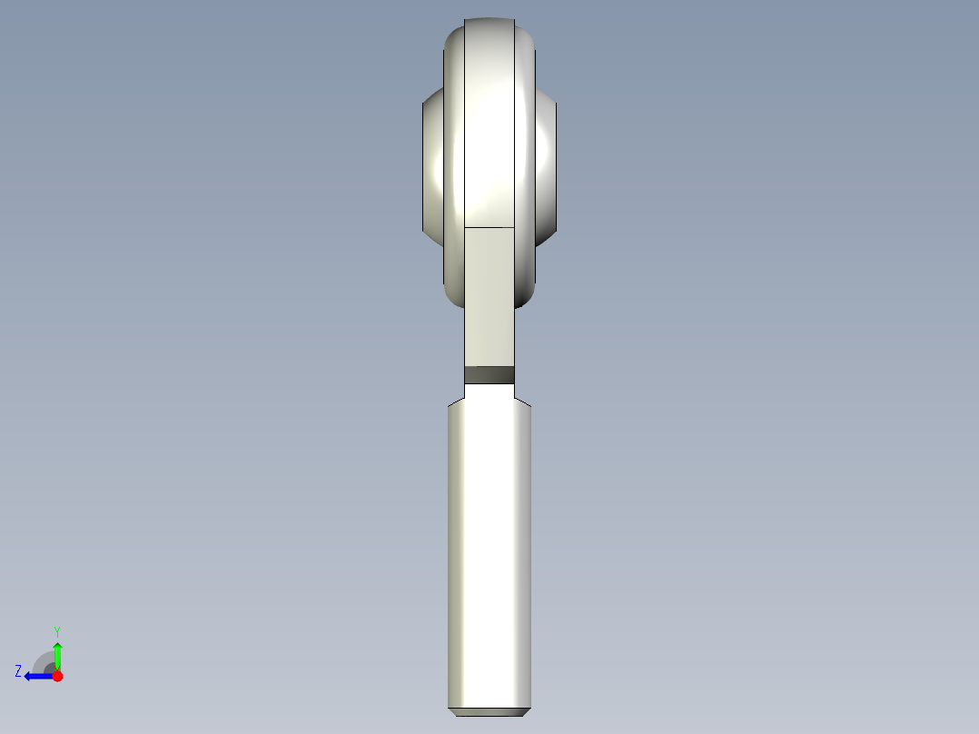 端桿軸承YHP.YHPL,YHN.YHNL,YHM.YHML-3D多系列多零件图纸模型右视图