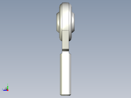 端桿軸承YHP.YHPL,YHN.YHNL,YHM.YHML-3D多系列多零件图纸模型右视缩略图