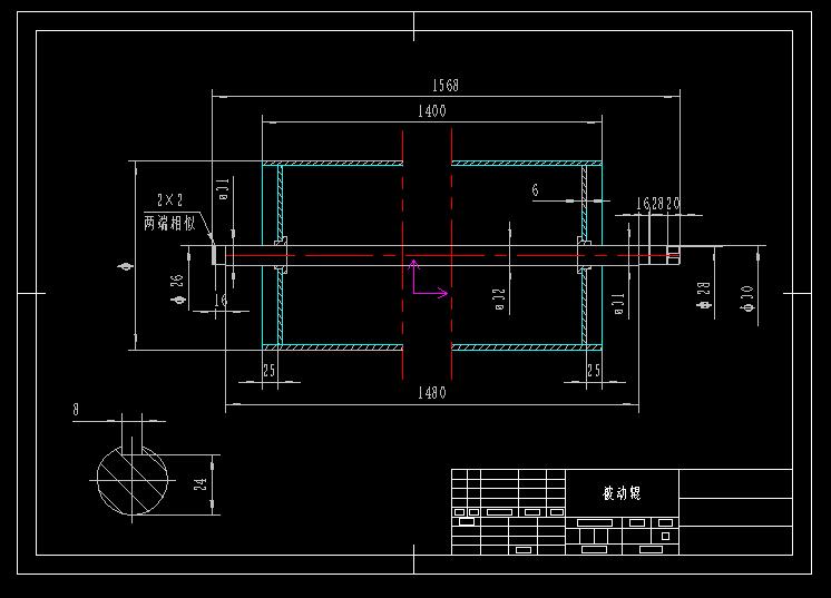 滚刷清扫器CAD图纸987699==350