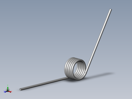 异形弹簧-9271K699_MUSIC-WIRE STEEL TORSION SPRING