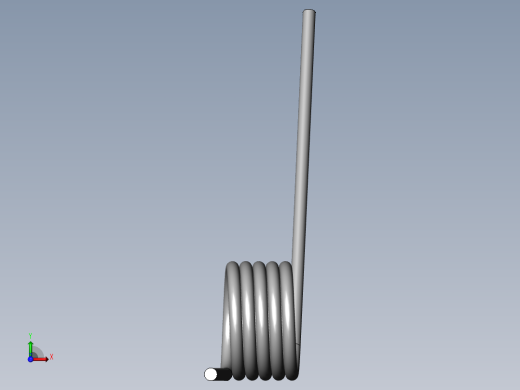 异形弹簧-9271K699_MUSIC-WIRE STEEL TORSION SPRING前视缩略图