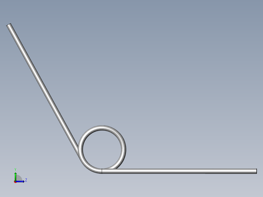 异形弹簧-9271K699_MUSIC-WIRE STEEL TORSION SPRING左视图