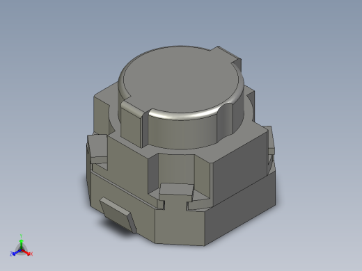 1 6毫米方形长程SMD轻触开关正等轴测缩略图
