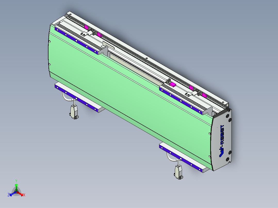 威洛博VL系列直线电机模组-2VL22H3-S250主视图