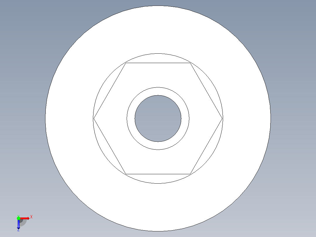 聚氯乙烯配件11A-Sch80_ReducerCoupling_SxS_829-247FB_2in x 0.5in俯视图