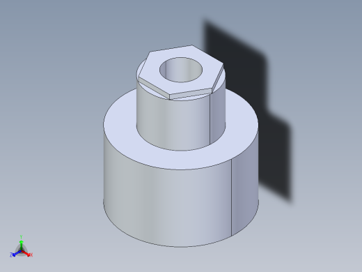 聚氯乙烯配件11A-Sch80_ReducerCoupling_SxS_829-247FB_2in x 0.5in正等轴测缩略图