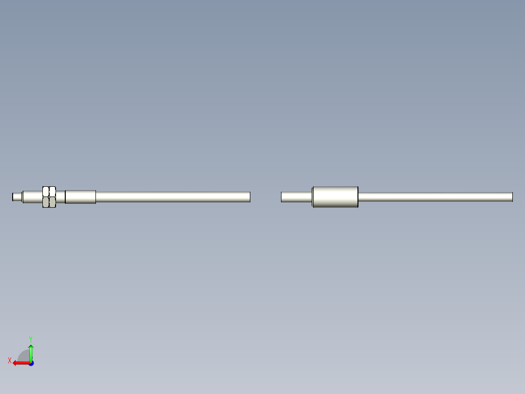 耐高温玻璃光纤_漫反射型FR-GW411_3D后视图