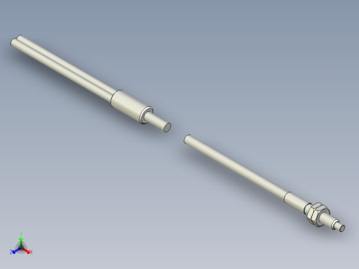 耐高温玻璃光纤_漫反射型FR-GW411_3D正等轴测缩略图