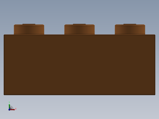乐高套装 4421基本积木-4153826 - 3002 Bright Orange Brick 2 x 3.SLDPRT前视缩略图