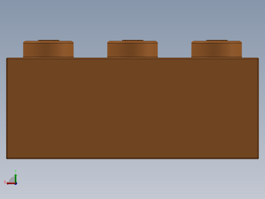 乐高套装 4421基本积木-4153826 - 3002 Bright Orange Brick 2 x 3.SLDPRT后视缩略图