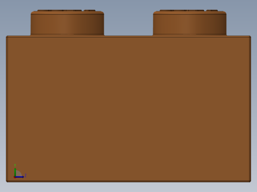 乐高套装 4421基本积木-4153826 - 3002 Bright Orange Brick 2 x 3.SLDPRT左视缩略图