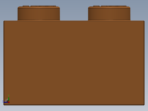 乐高套装 4421基本积木-4153826 - 3002 Bright Orange Brick 2 x 3.SLDPRT右视缩略图