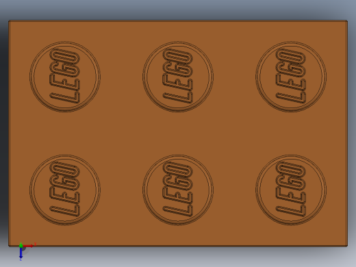 乐高套装 4421基本积木-4153826 - 3002 Bright Orange Brick 2 x 3.SLDPRT俯视缩略图