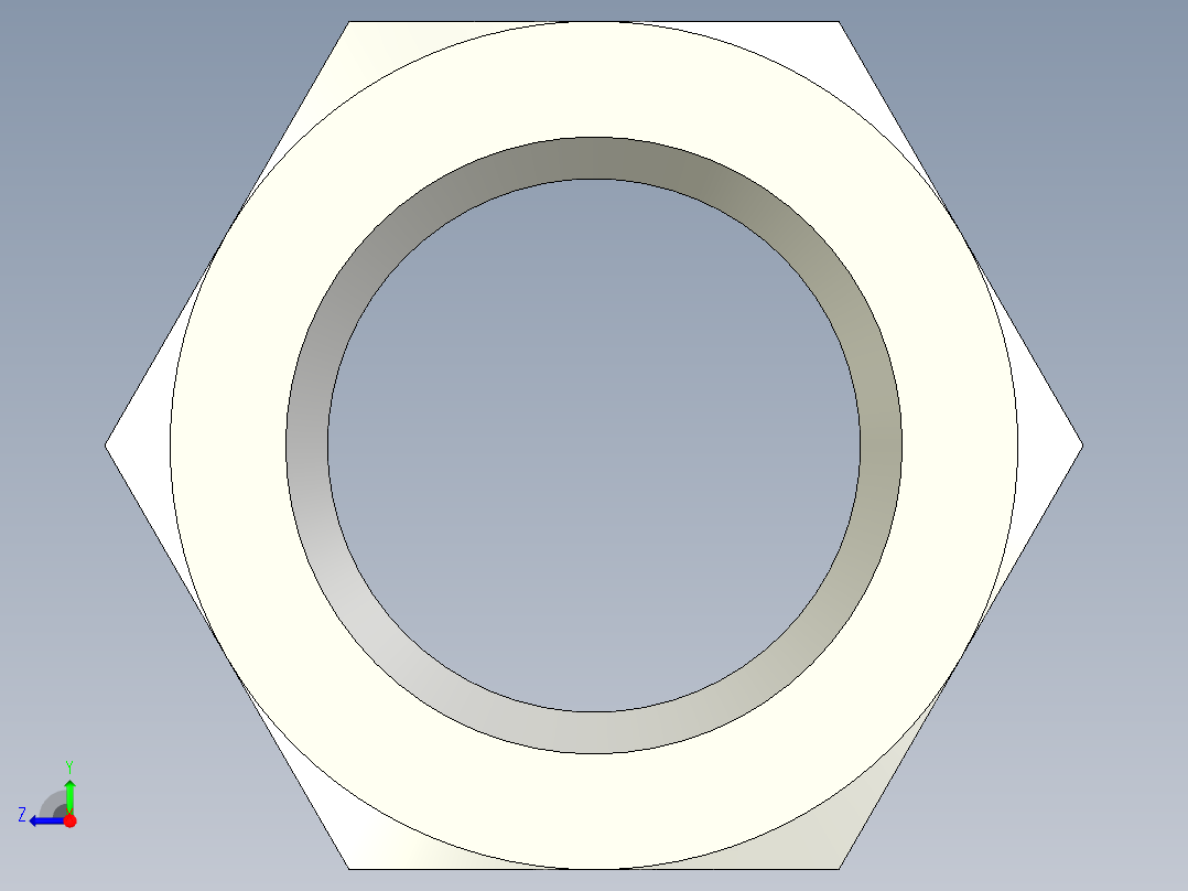 螺母-Nut_M16-6-22-15-15.stp右视图