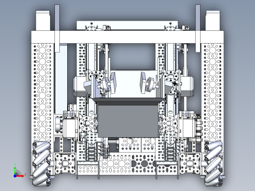 FTC拾取和放置机器人比赛小车Solidworks设计 附STEP格式前视缩略图
