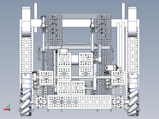 FTC拾取和放置机器人比赛小车Solidworks设计 附STEP格式后视缩略图