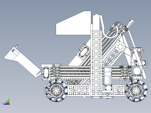 FTC拾取和放置机器人比赛小车Solidworks设计 附STEP格式右视缩略图